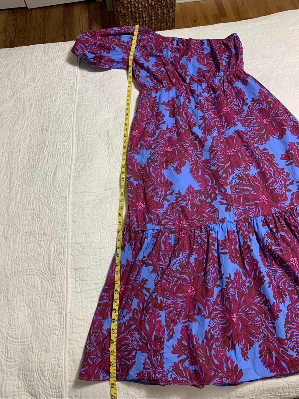 Lilly Pulitzer Women’s Zelalynn Sz 16 Floral One Shoulder Cotton Maxi Dress - Picture 14 of 14